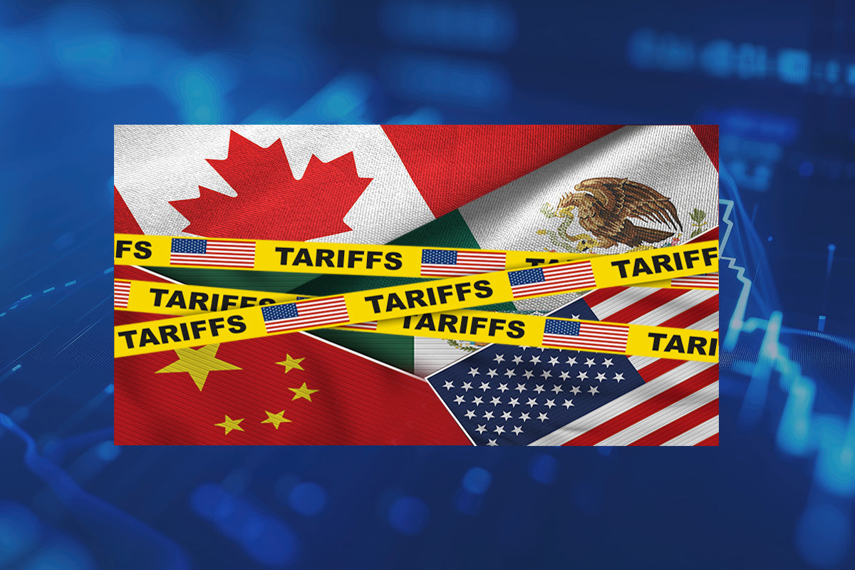 China's import tariffs rates raised to 45%, while Canada and Mexico will face a new 25% tariff on imports.