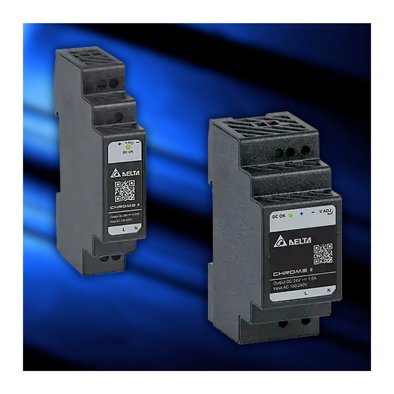 Delta DRC Chrome II DIN Rail Power Supplies