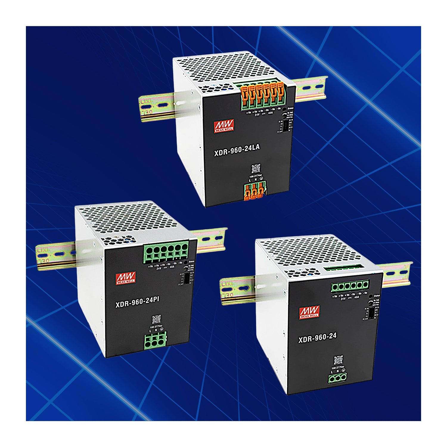 MEAN WELL XDR-960 High-End DIN Rail Power