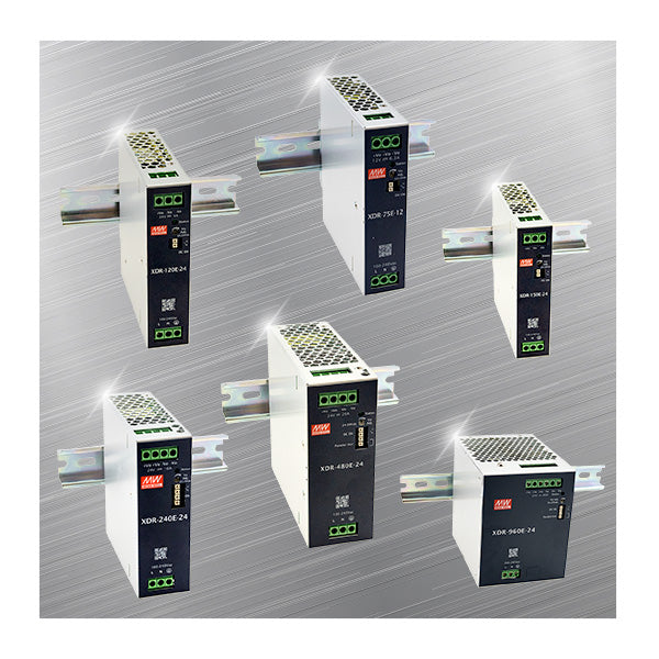 MEAN WELL XDR-E Series DIN Rail Power Supplies