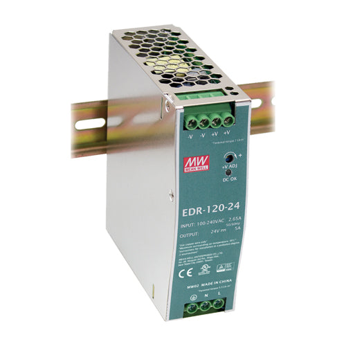 Meanwell NDR-240-24 Voeding 24V – 10A – 240W Stabilized For Din Rail Meanwell NDR-240-24 Voeding 24V – 10A – 240W Stabilized For Din Rail